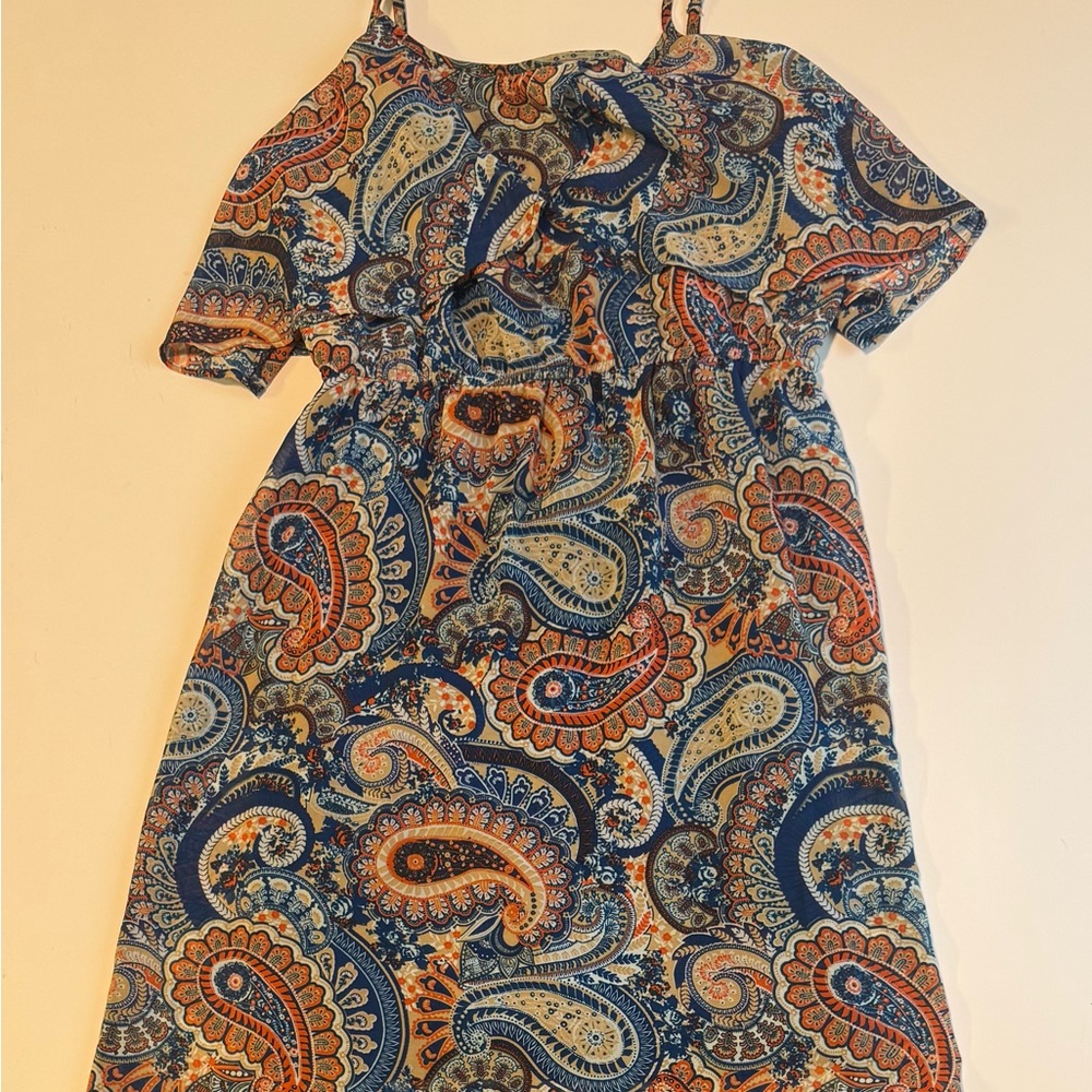Paisley Print Women's Dress